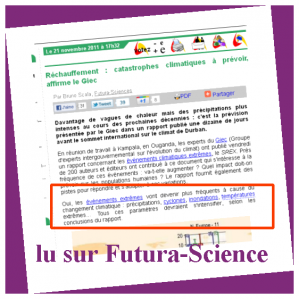 GIEC : réchauffement climatique et augmentations des catastrophes naturelles