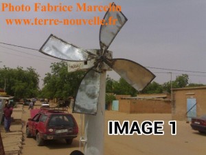 Eolienne de Fabrice Marcelin, au Niger, pour puiser de l'eau