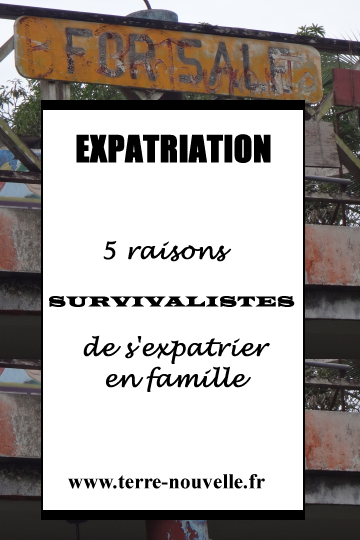 Expatriation : 5 raisons Survivalistes de s'expatrier en famille