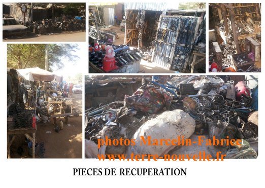 Marché de la récupération au Niger : les pièces de récupération