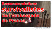 recommandations survivalistes de l'ambassade de france