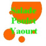 Salade verte poulet sauce au yaourt