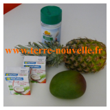 Shake mangue ananas coco, détox Clean