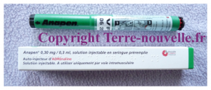 Survivalisme familial : choc anaphylactique et seringue d'adrénaline en auto-injection