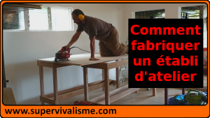 Atelier : fabrication d'un établi tout bois ( rapide et facile )