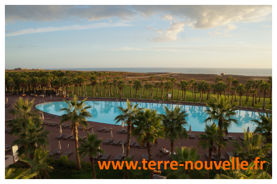 La piscine de notre hôtel en Algarve, sud du portugal, un hôtel 5 étoiles...