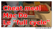 Full Cycle chez Mac Do : cheat meal cheat meal mac do : le full cycle