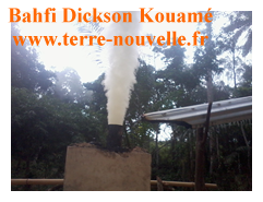 Fabrication de charbon de bambou par Bahfi Dickson Kouamé, en Cote dIvoire Comment fabriquer du charbon de bambou Four Adam retor en activité