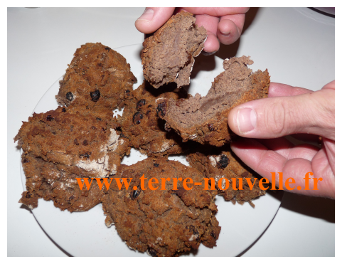 Pain à la farine de châtaigne et farine de sarrasin Pain à la farine de châtaigne, farine de sarrasin et raisins secs
