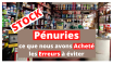 Pénuries Monstres : ce que nous avons acheté, les erreurs à éviter... Pénuries monstres : ce que nous avons acheté + les erreurs à éviter