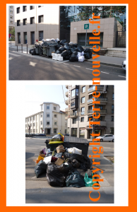 survivalisme-entassement-des-ordures-en-ville Survivalisme et crise urbaine : photos prises en mars 2012, à Lyon. Une accumulation représentative des ordures en milieu urbain.