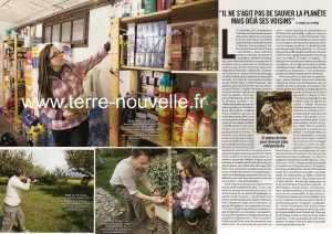 vsd page3 4 300x212 Détail de larticle de VSD sur la famille survivaliste de Terre nouvelle